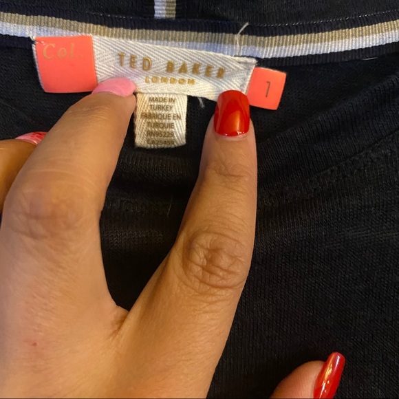 Ted Baker Navy Blue Tee - Picture 2 of 4